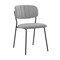 Armen Living Carlo Gray Velvet and Metal Dining Room Chairs, PK2 LCCOSIBLGR - alternate 5